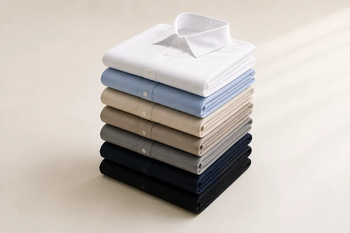 Stack of laundry freshly folded by Ghost Laundry, ready for delivery